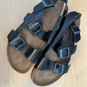Birkenstock Men's Milano Oiled Leather Sandals - Regular